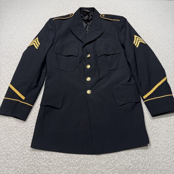 Vintage Patriot Dress Coat Mens 42R US Army Military Sergeant Uniform USA 90s - Picture 1 of 14